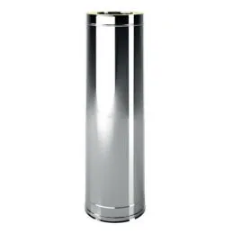 1 meter pipe I5T1 ISO50 INOX Double wall flue