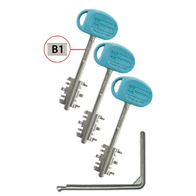 Re-keying keys for Mottura Nucleo Replay 91.198 / B1