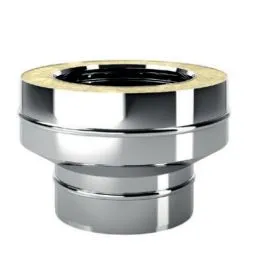 Giunzione mono-doppia I5RCI ISO50 INOX Canna fumaria doppia