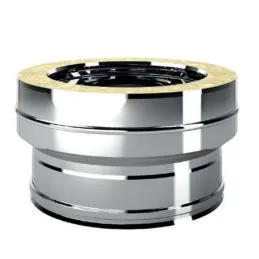 Raccordo maggiorazione I5RCDA ISO50 INOX Canna fumaria doppia