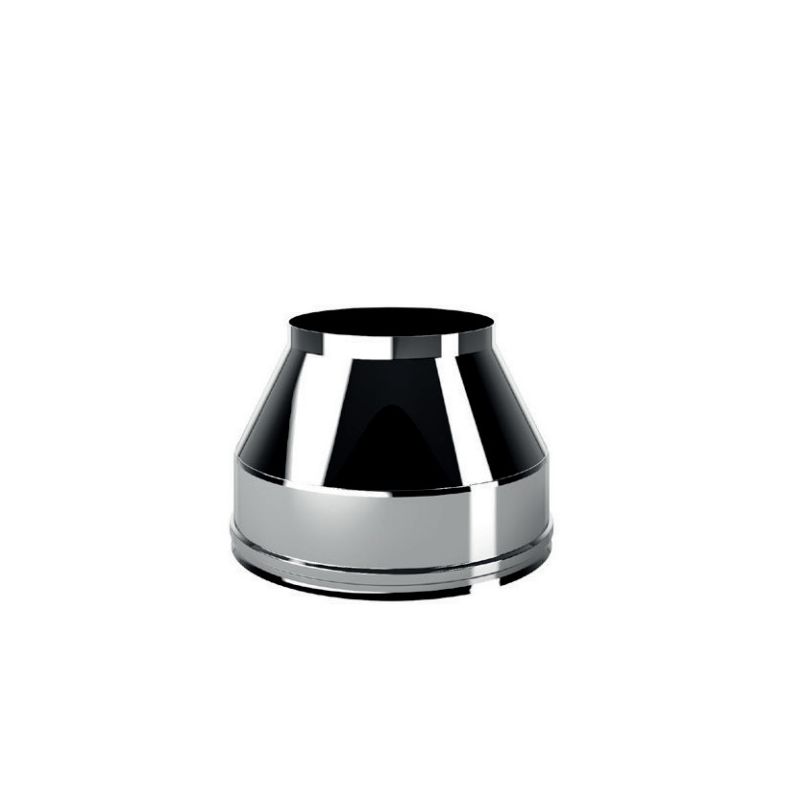 Truncated cone end cap I5TO ISO50 INOX Double wall flue