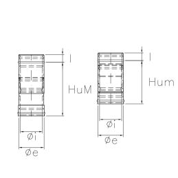 Telescopic pipe K1ET ISO10 RUSTY Double wall flue