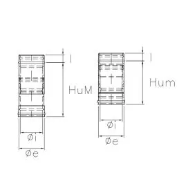 Telescopic pipe K1ET ISO10 RUSTY Double wall flue