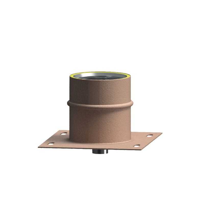 Base plate with condensate drain K1PPC ISO10 RUSTY Double wall