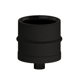 Cap with condensate drain K1TS ISO10 RUSTY Double wall flue