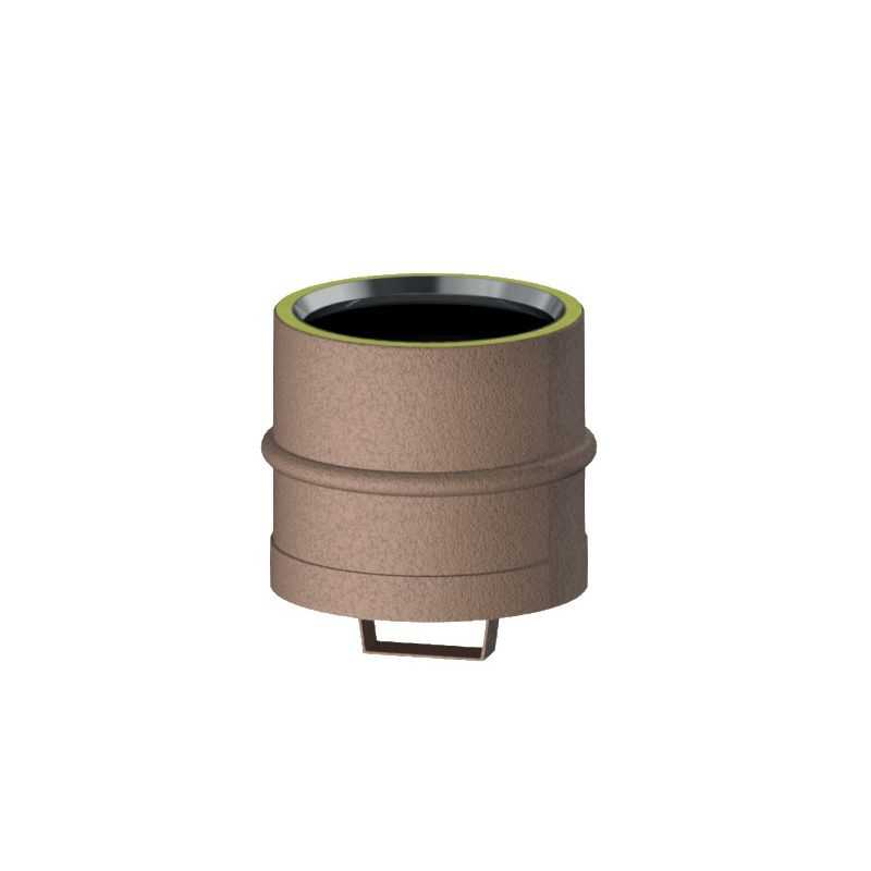 Blind cap with handle K1TA ISO10 RUSTY Double wall flue