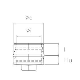 Blind cap with handle K1TA ISO10 RUSTY Double wall flue