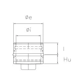 Blind cap with handle K1TA ISO10 RUSTY Double wall flue