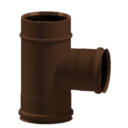 90° Tee K1T9 ISO10 RUSTY Double wall flue