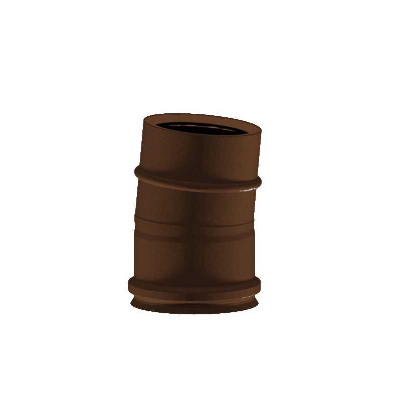 5° bend K1C05 ISO10 RUSTY Double wall flue