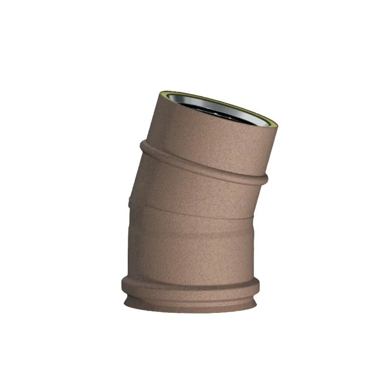 15° bend K1C15 ISO10 RUSTY Double wall flue 15° bend K1C15 ISO10 RUSTY Double wall flue