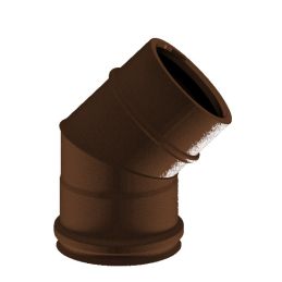 45° bend K1C4 ISO10 RUSTY Double wall flue