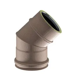 Curva a 45° K1C4 ISO10 RUSTY Canna fumaria doppia parete