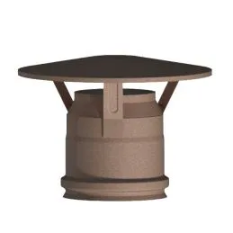 Rain cap K1CC ISO10 RUSTY Double wall flue