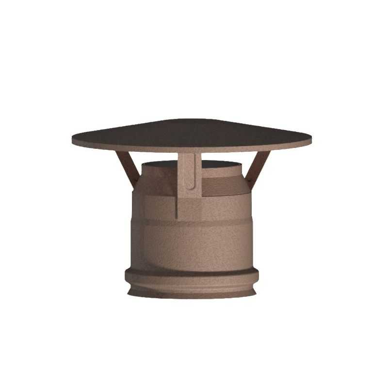 Rain cap K1CC ISO10 RUSTY Double wall flue