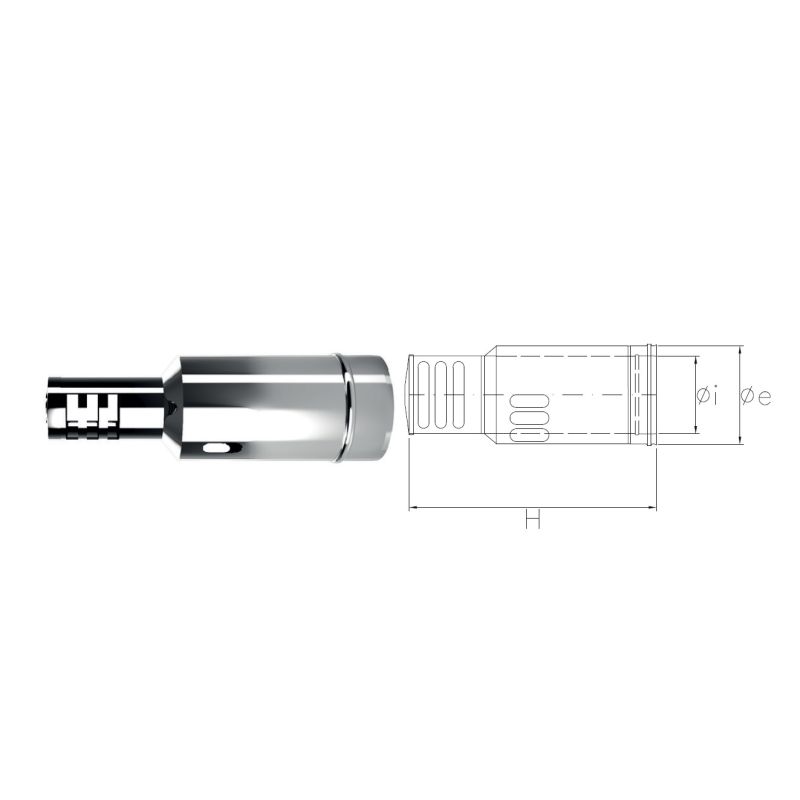 CXTO COAXIAL stainless steel horizontal terminal Coaxial flue