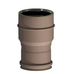 Increased fitting K1RCDA ISO10 RUSTY Double wall flue