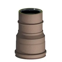 Reduction fitting K1RCDR ISO10 RUSTY Double wall flue
