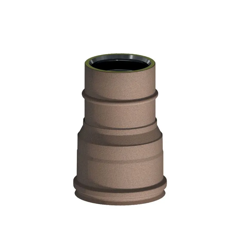 Reduction fitting K1RCDR ISO10 RUSTY Double wall flue Reduction fitting K1RCDR ISO10 RUSTY Double wall flue