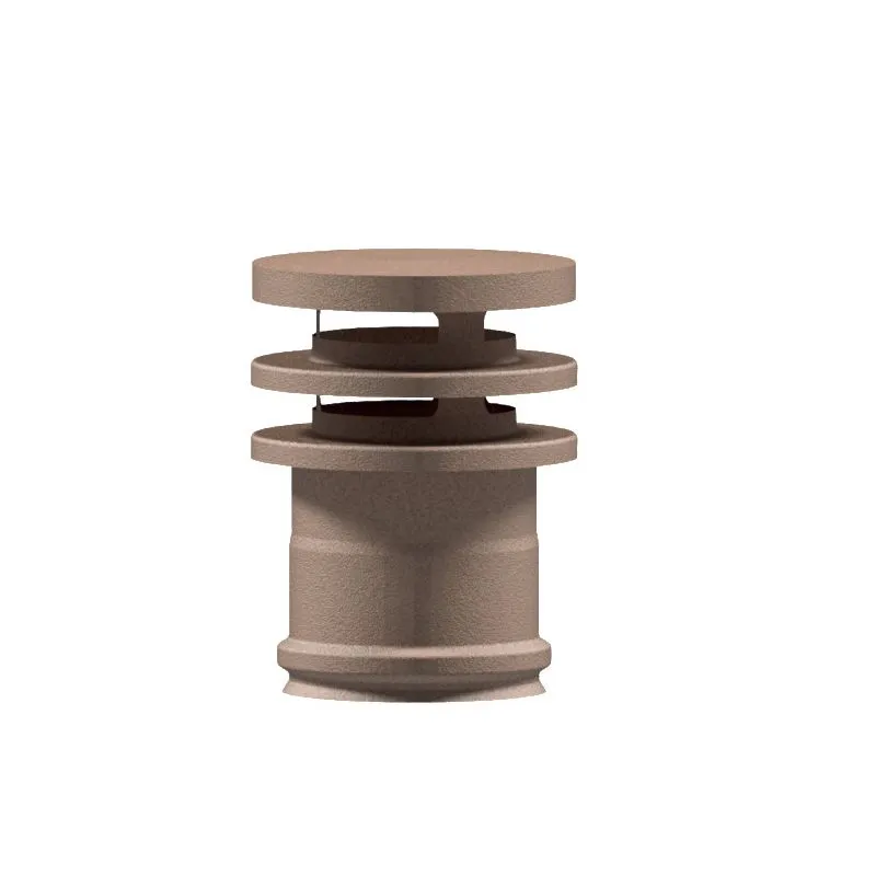 Terminal cap with rings K1TLN ISO10 RUSTY Double wall flue Terminal cap with rings K1TLN ISO10 RUSTY Double wall flue