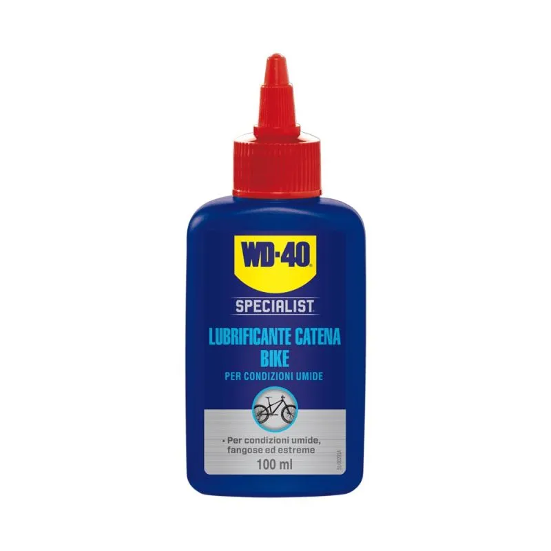 WD-40 SPECIALIST® BIKE - Lubrificante catena WET umido ml.100 WD-40 SPECIALIST® BIKE - Lubrificante catena WET umido ml.100