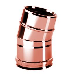 Bend 15 ° RIAC15 ISOAIR Copper Double wall flue