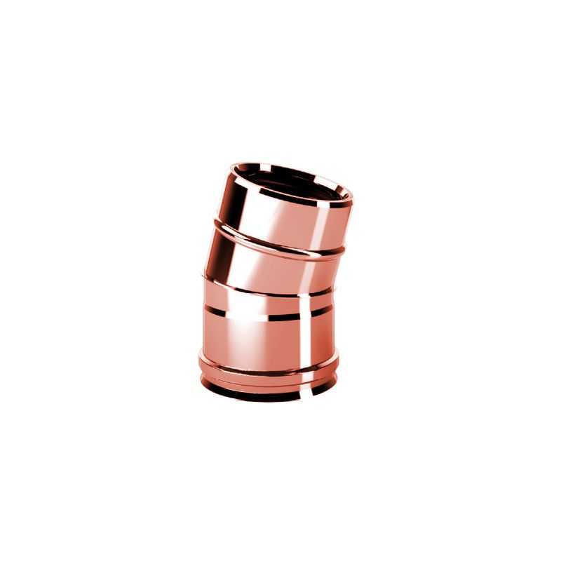 Bend 15 ° RIAC15 ISOAIR Copper Double wall flue