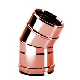 Bend 30° RIAC3 ISOAIR Copper Double wall flue