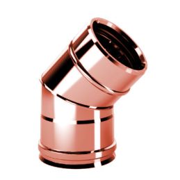 Bend 45° RIAC4 ISOAIR Copper Double wall flue