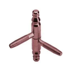 Cerniera Anuba barocco per legno 2 gambi d.14x91mm AGB