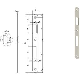 Contropiastra gaccia per serrature AGB 590.01 PATENT grande