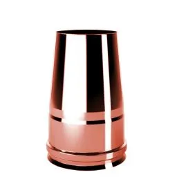 Truncated conical hat RIATO ISOAIR Copper Double wall flue
