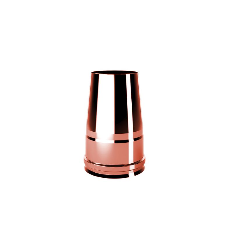 Truncated conical hat RIATO ISOAIR Copper Double wall flue