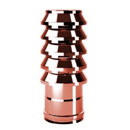 Ring terminal cap RIATE ISOAIR Copper Double wall flue