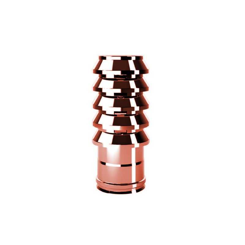 Ring terminal cap RIATE ISOAIR Copper Double wall flue