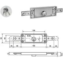 Potent 1600/CIL roller shutter lock