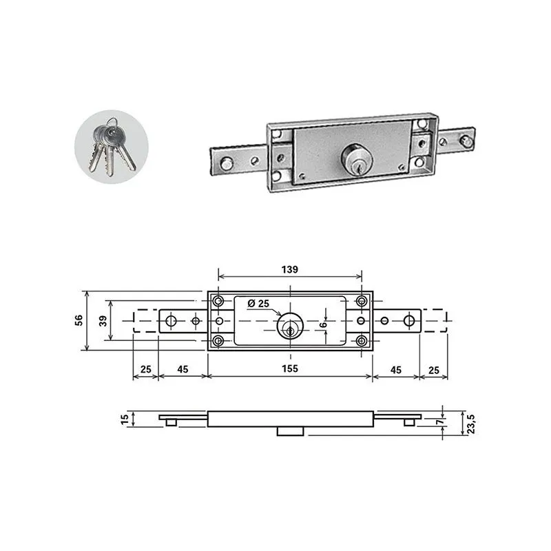 Potent 1600/CIL roller shutter lock Potent 1600/CIL roller shutter lock