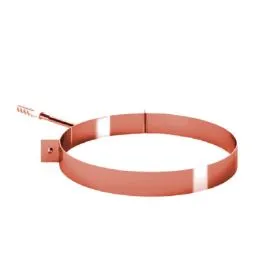 Wall collar in CUCM COPPER with plug for flue