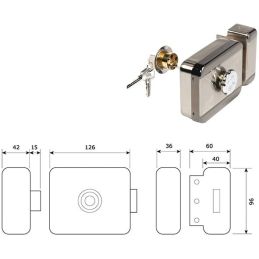 DIAX MVM electric motorized lock Internal knob