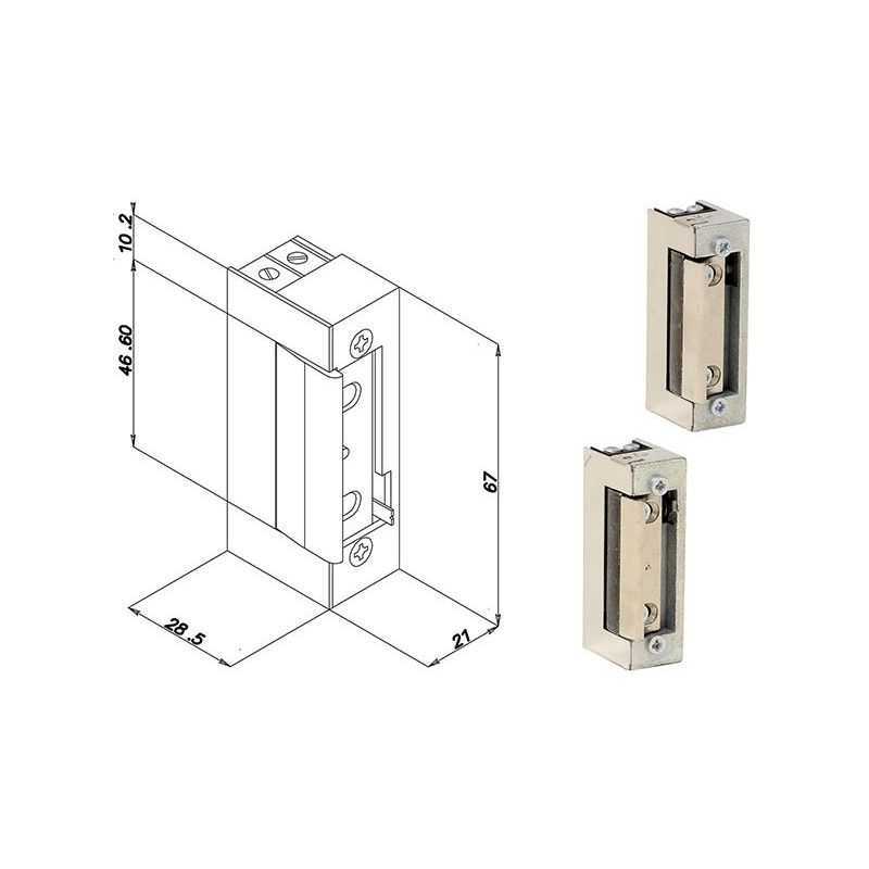 OPERA 31012 electric striker without limited release latch