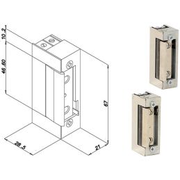 OPERA 31512A electric strike without permanent release catch