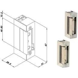 OPERA 31512A electric strike without permanent release catch