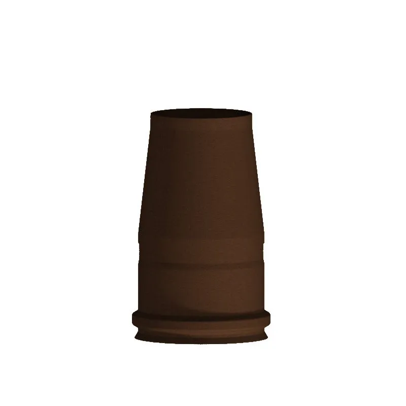 Cappello terminale tronco conico RM1TO ISO10 RAME MARTELLATO Cappello terminale tronco conico RM1TO ISO10 RAME MARTELLATO