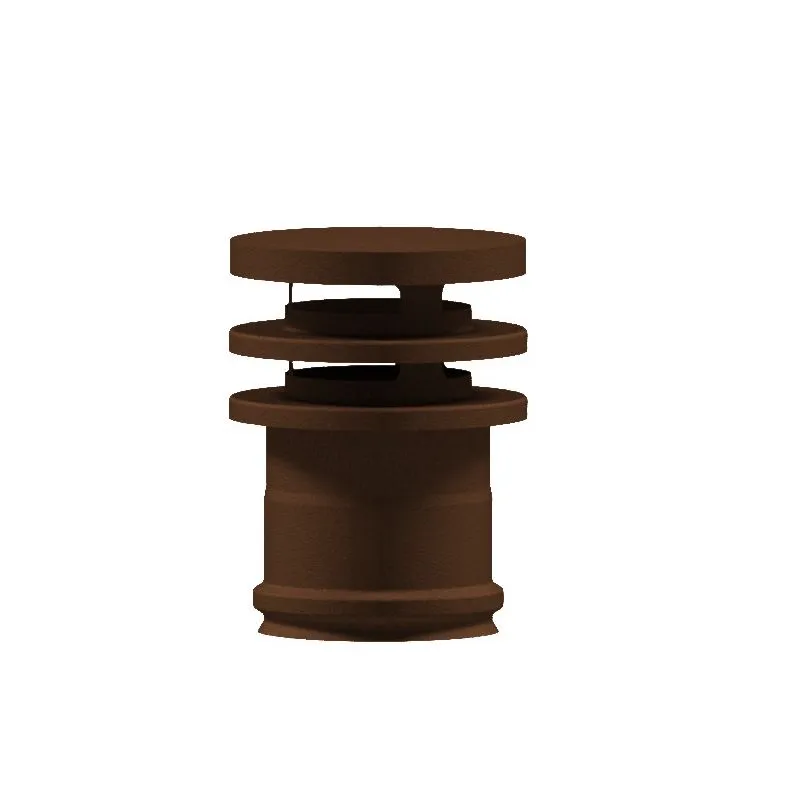 Cappello terminale ad anelli RM1TLN ISO10 RUSTY Canna fumaria