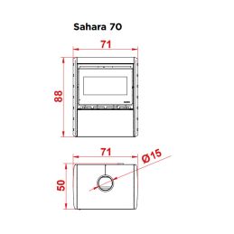 Wood stove Palazzetti Sahara 80 12,4 KW 5 stars