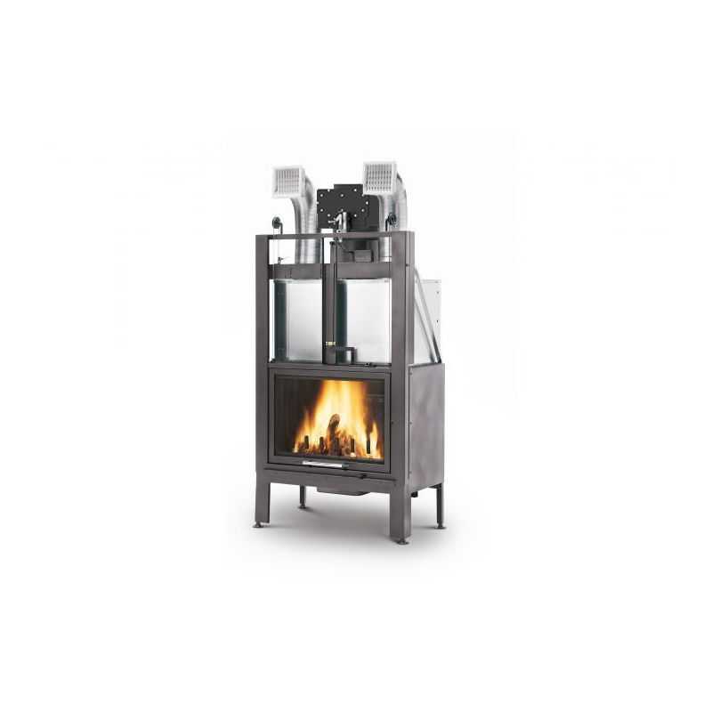 Wood-burning fireplace PALAZZETTI Monoblock 78 Easy Line front