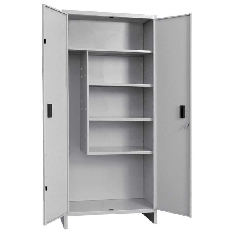 Assembled broom holder metal balcony cabinet 60x40x179H