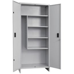 Assembled broom holder metal balcony cabinet 60x40x179H