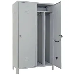 Armadio spogliatoio metallico 2 postI sporco/pulito 68X50X180H