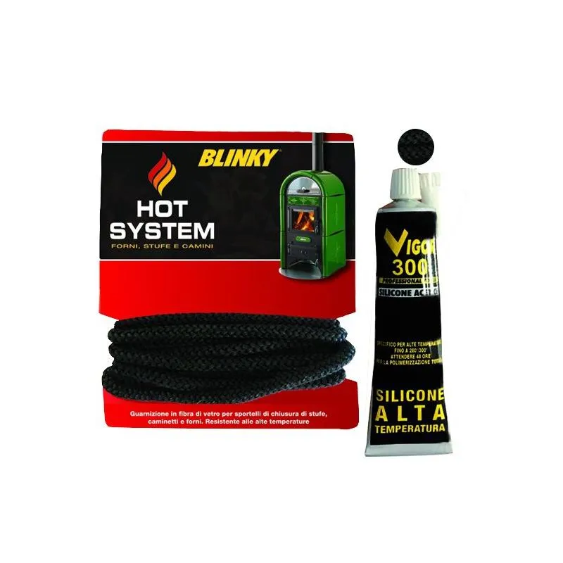Kit Fiberline guarnizione per stufe camini e forni con mastice